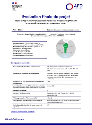 Evaluation Finale du Projet d’Appui au Développement des Filières Protéiniques (PADEFIP) 