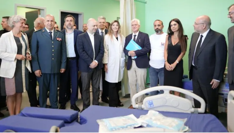 L’inauguration du nouveau bâtiment de l'hôpital public universitaire de la Quarantaine au Liban