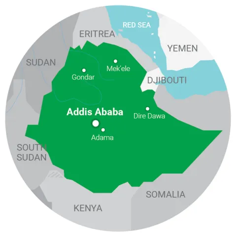 map Ethiopia