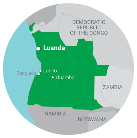 map Angola